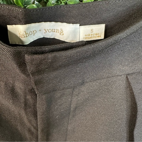 Nwt Anthropologie bishop +‎ young Elegant Black Trousers wide leg pants - Picture 5 of 11